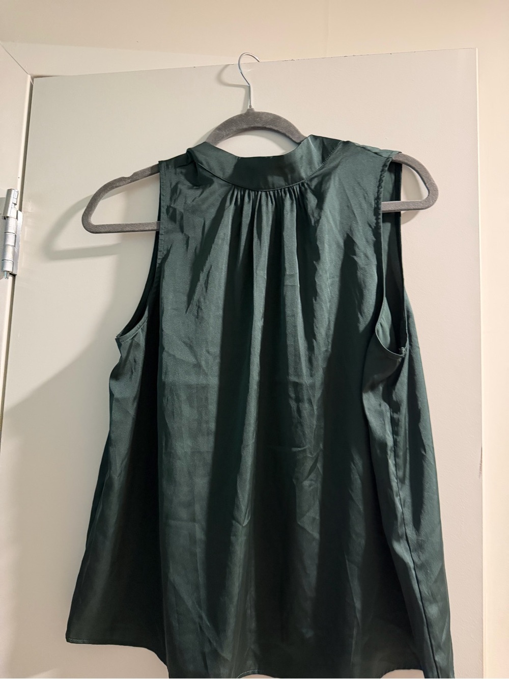Joie Sleeveless Mock Neck Camisole in Deep Green